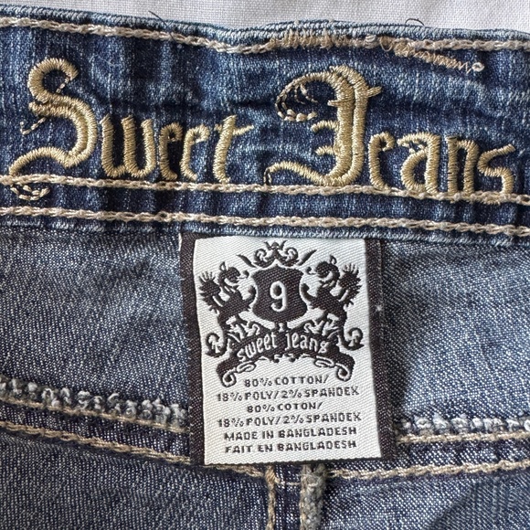 Sweet Jeans Vintage Denim Women's‎ Low-Rise Jean Shorts 9 Y2K Festival Boardwalk - Picture 4 of 11